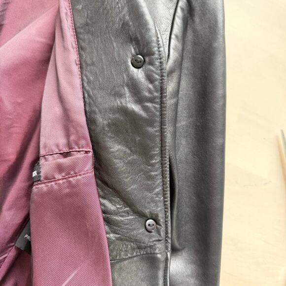 Adler Collection Black Genuine Leather Jacket NZ‎ Lambskin Fully Lined, Large - Picture 11 of 14